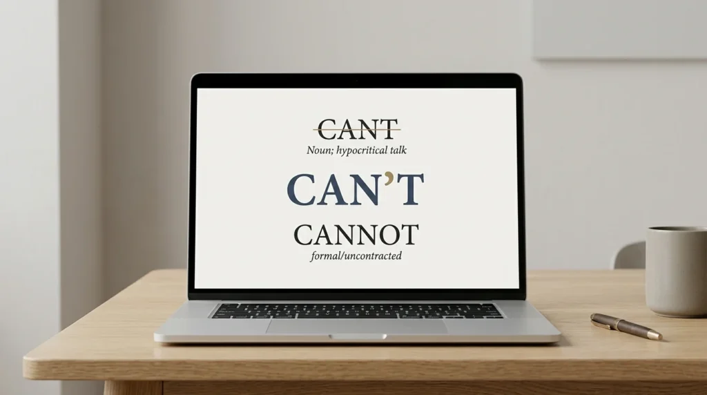 Cant vs Cannot: Which Is Correct?