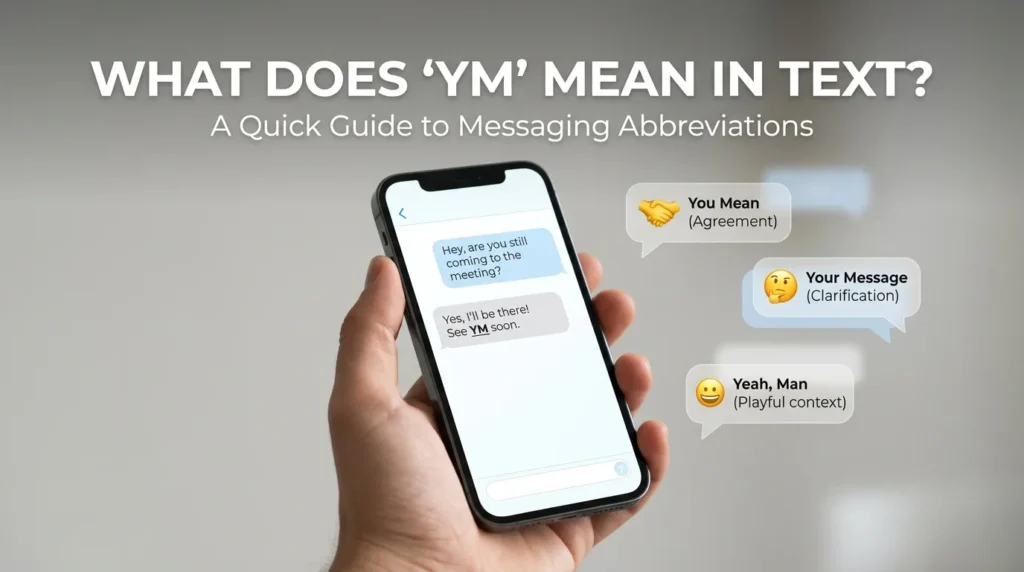 YM Meaning in Text: Slang, Chat & Examples.