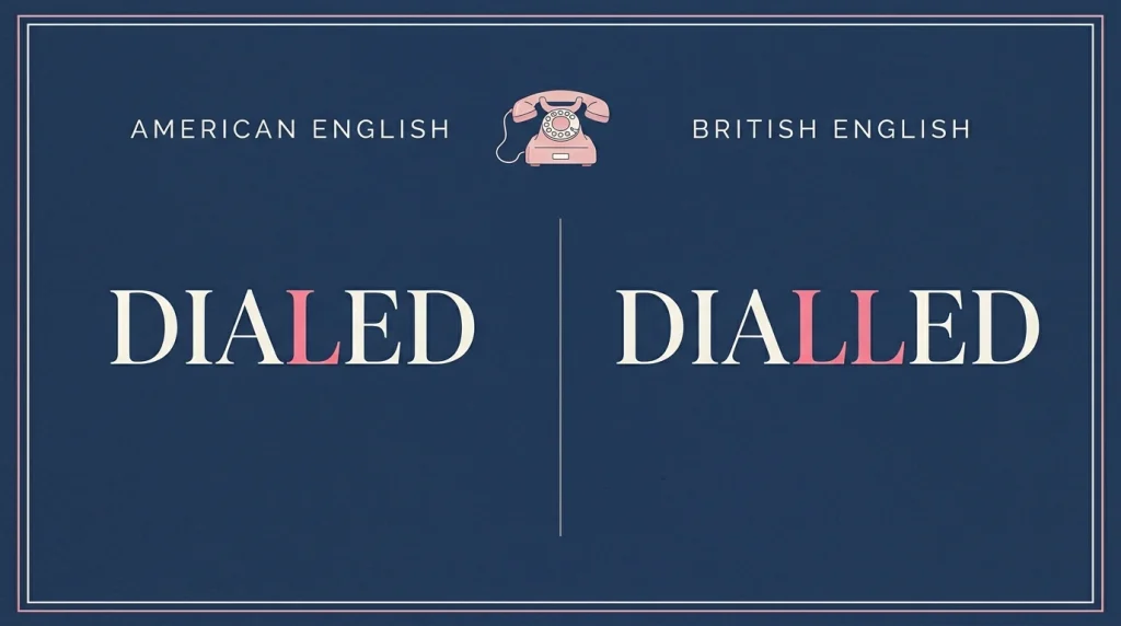 Dialled or Dialed
