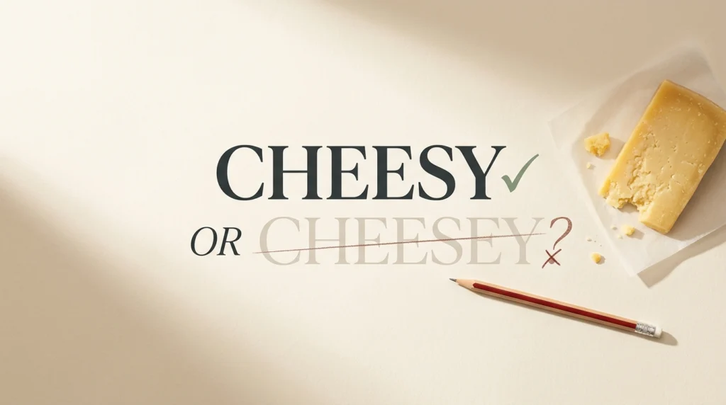Cheesy or Cheesey: Which Spelling Is Correct?
