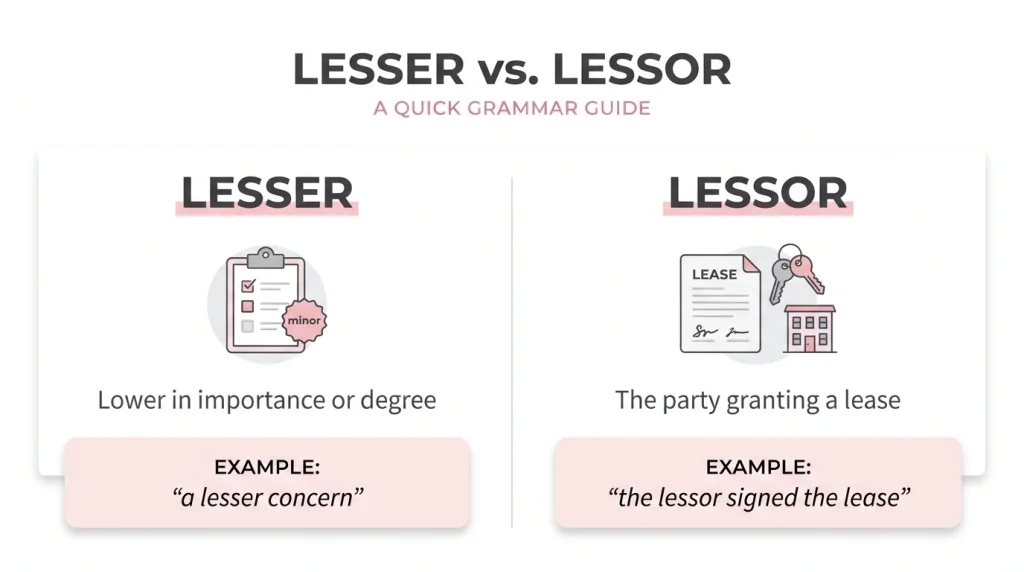 Lesser or Lessor