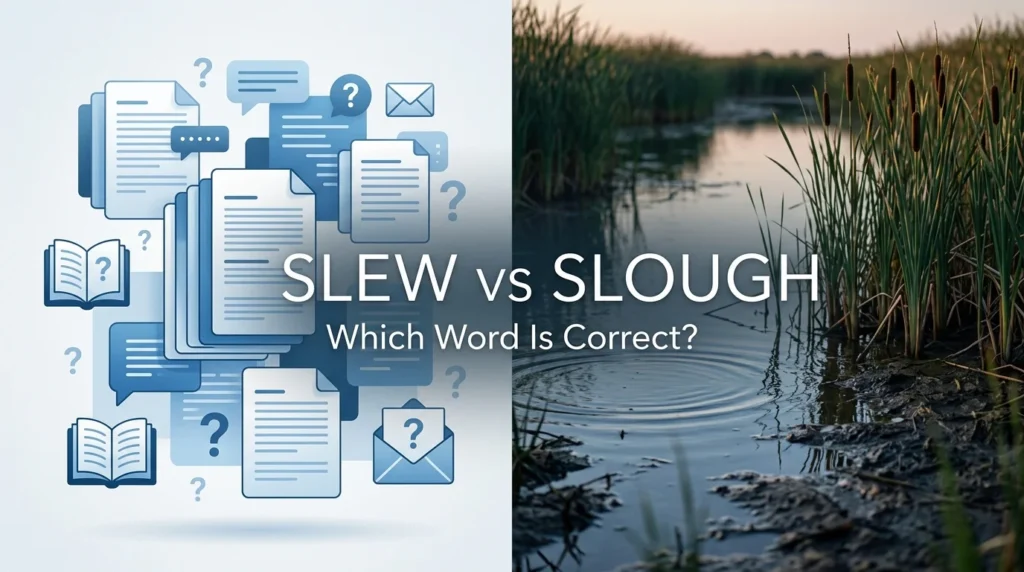 Slew vs Slough: What’s the Difference?