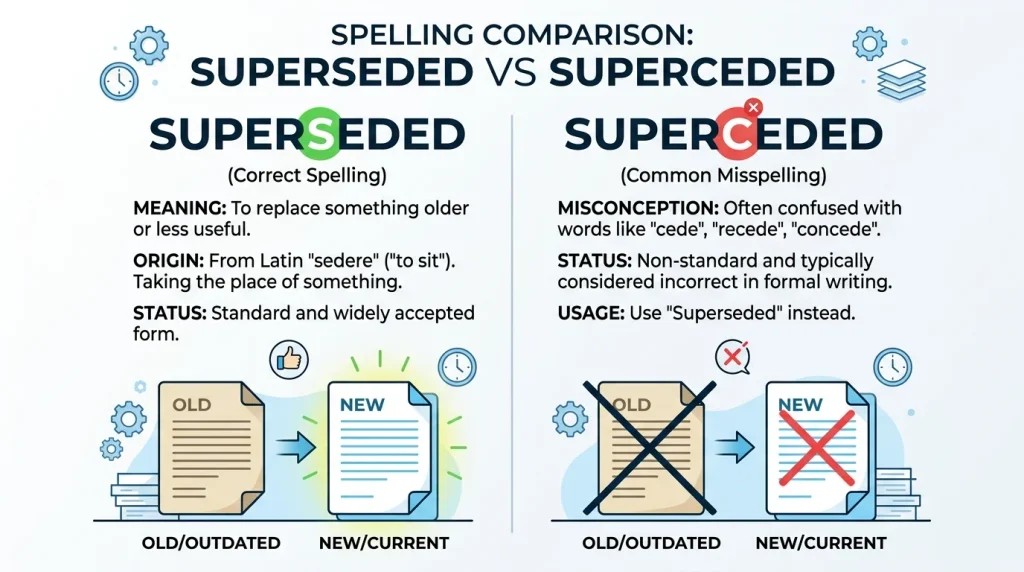 Superseded vs Superceded