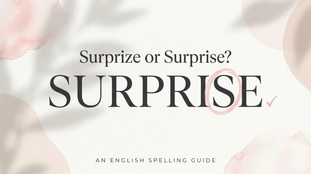 Surprize or Surprise: Which Spelling Is Correct?