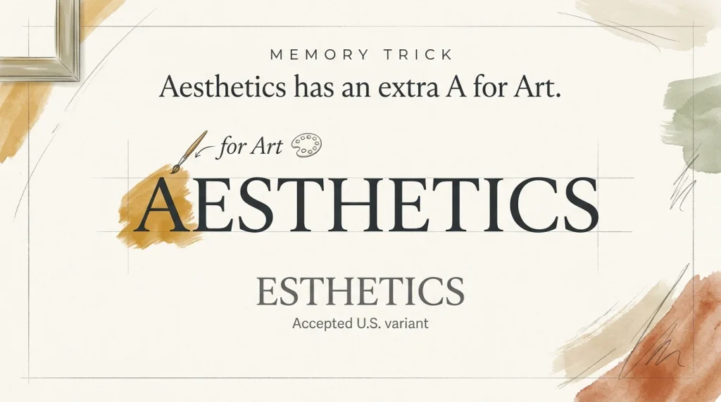 Aesthetics vs Esthetics: Which Spelling Is Correct?
