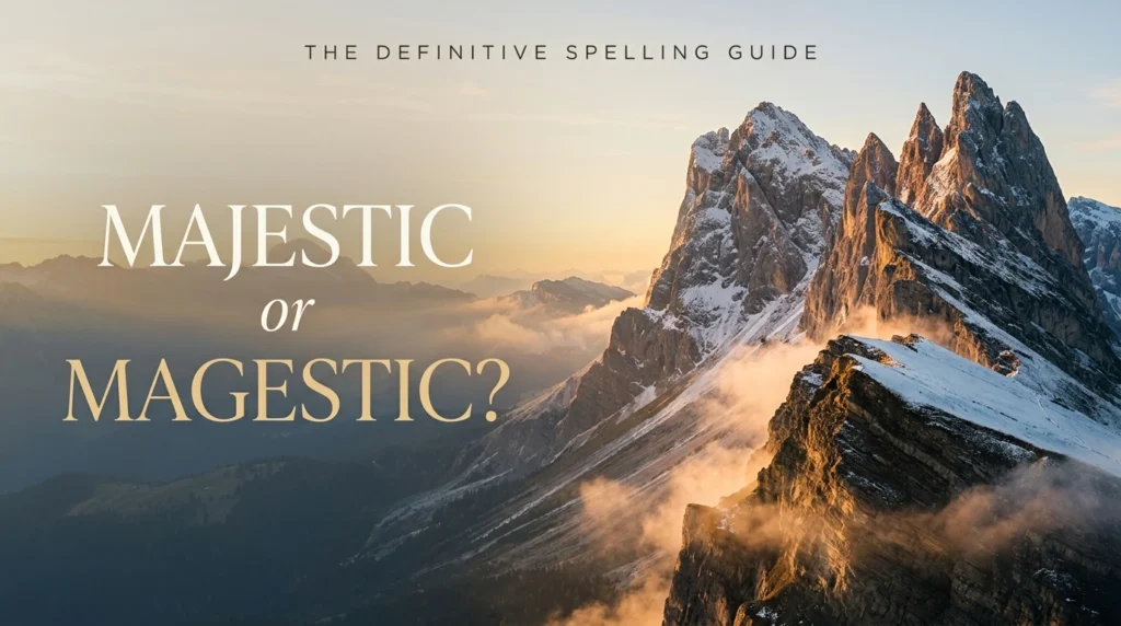 Majestic or Magestic: Which Spelling Is Correct?