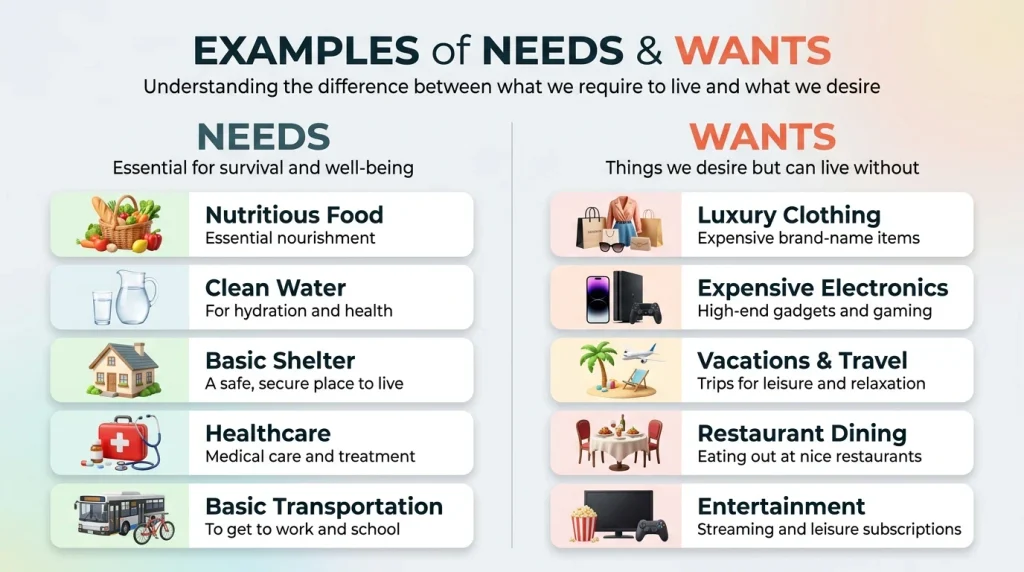 Needs vs. Wants