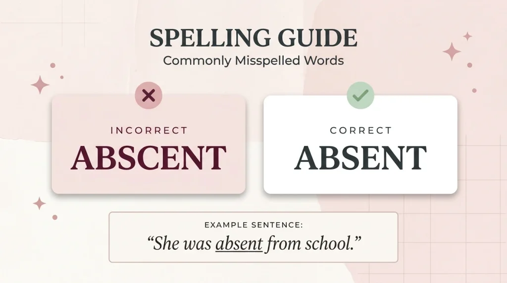 Abscent or Absent