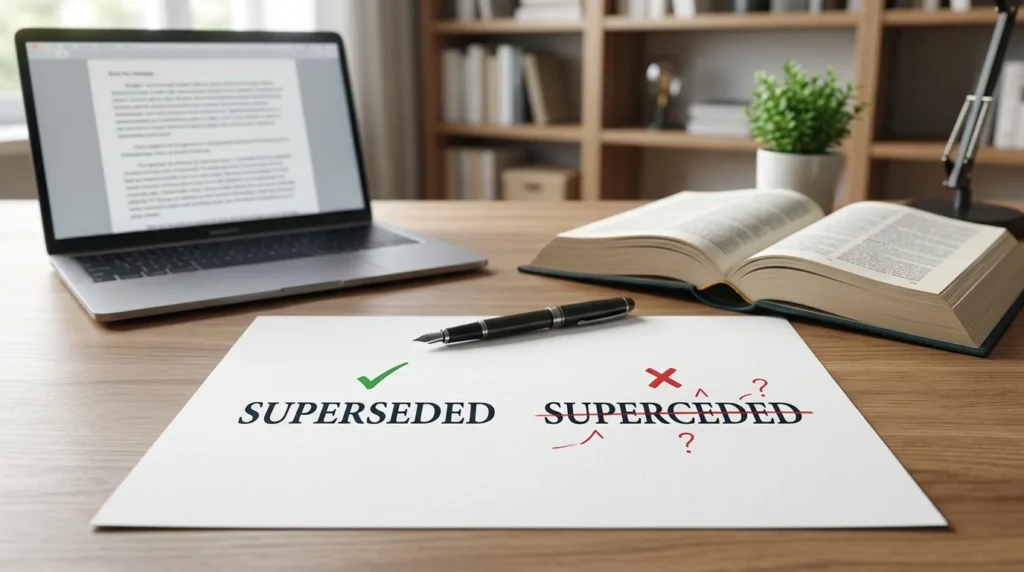 Superseded vs Superceded: Which Spelling Is Correct?
