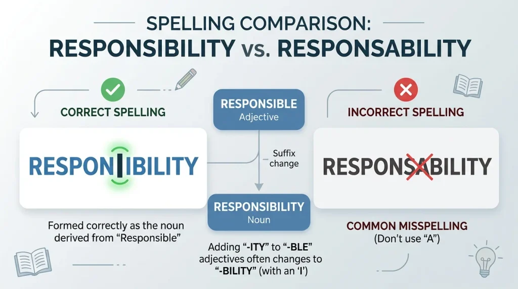 Responsibility vs Responsability