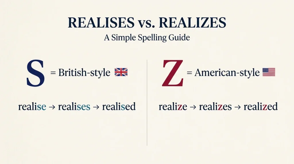 Realises vs Realizes