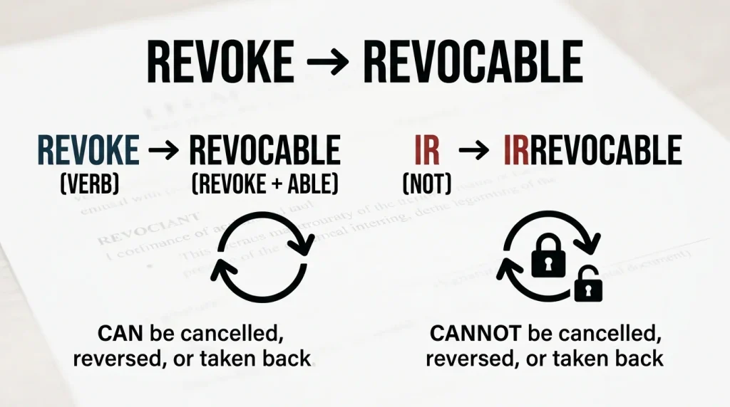 Revocable vs Irrevocable: Key Differences Explained.