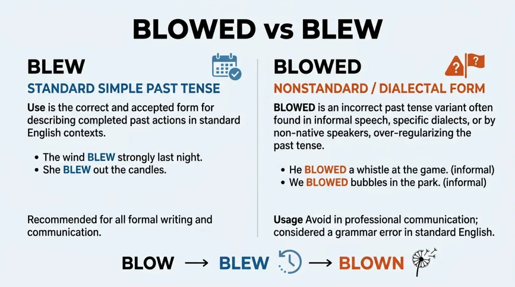 Blowed vs Blew