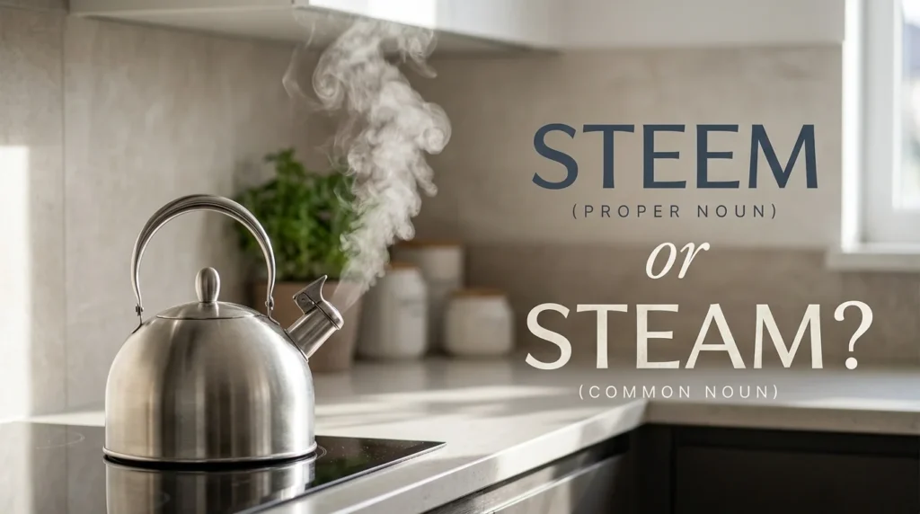 Steem or Steam: Meaning, Spelling, and Correct Usage.