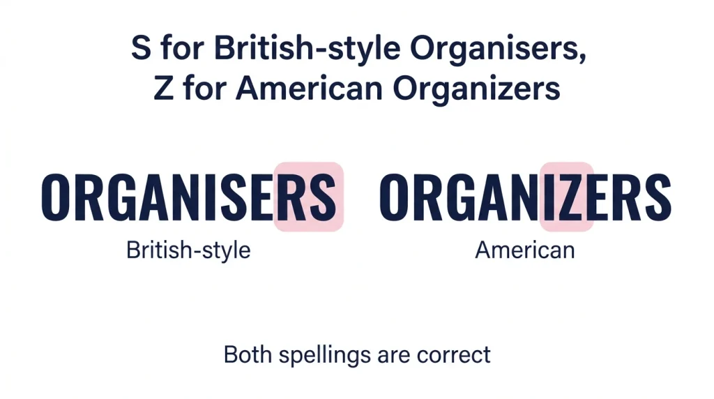 Organisers or Organizers: Which Spelling Is Correct?